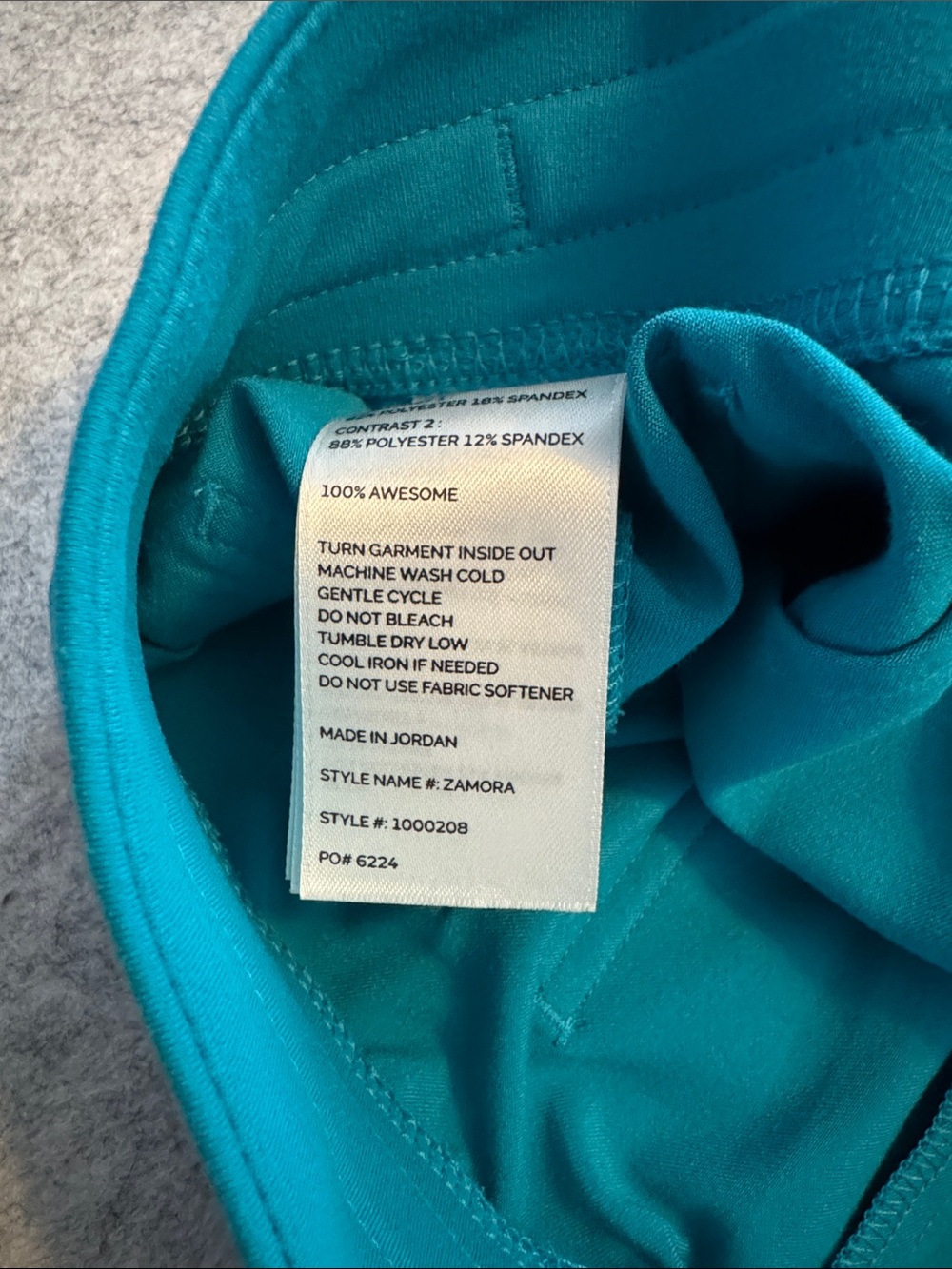 FIGS Teal Scrub Pants with Multiple Pockets - Picture 4 of 4